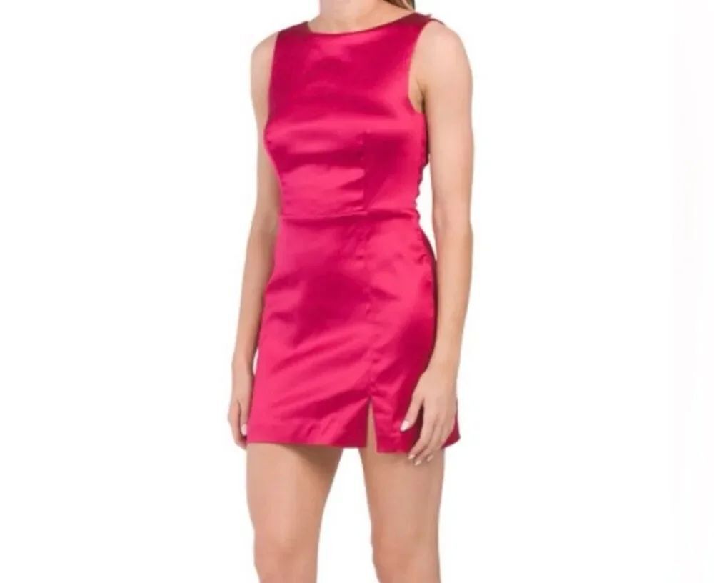 House of Harlow 1960 Women’s Magenta Sleeveless Mini Dress Sz 8